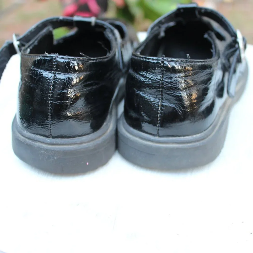 Black T-strap Mary Jane( school shoes) size 1 youth girl